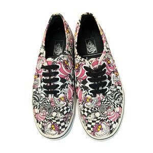 Vans Disney Cheshire Cat Skate Sneakers  Lace Up Shoes Men's 6.5 Wms Sz 8